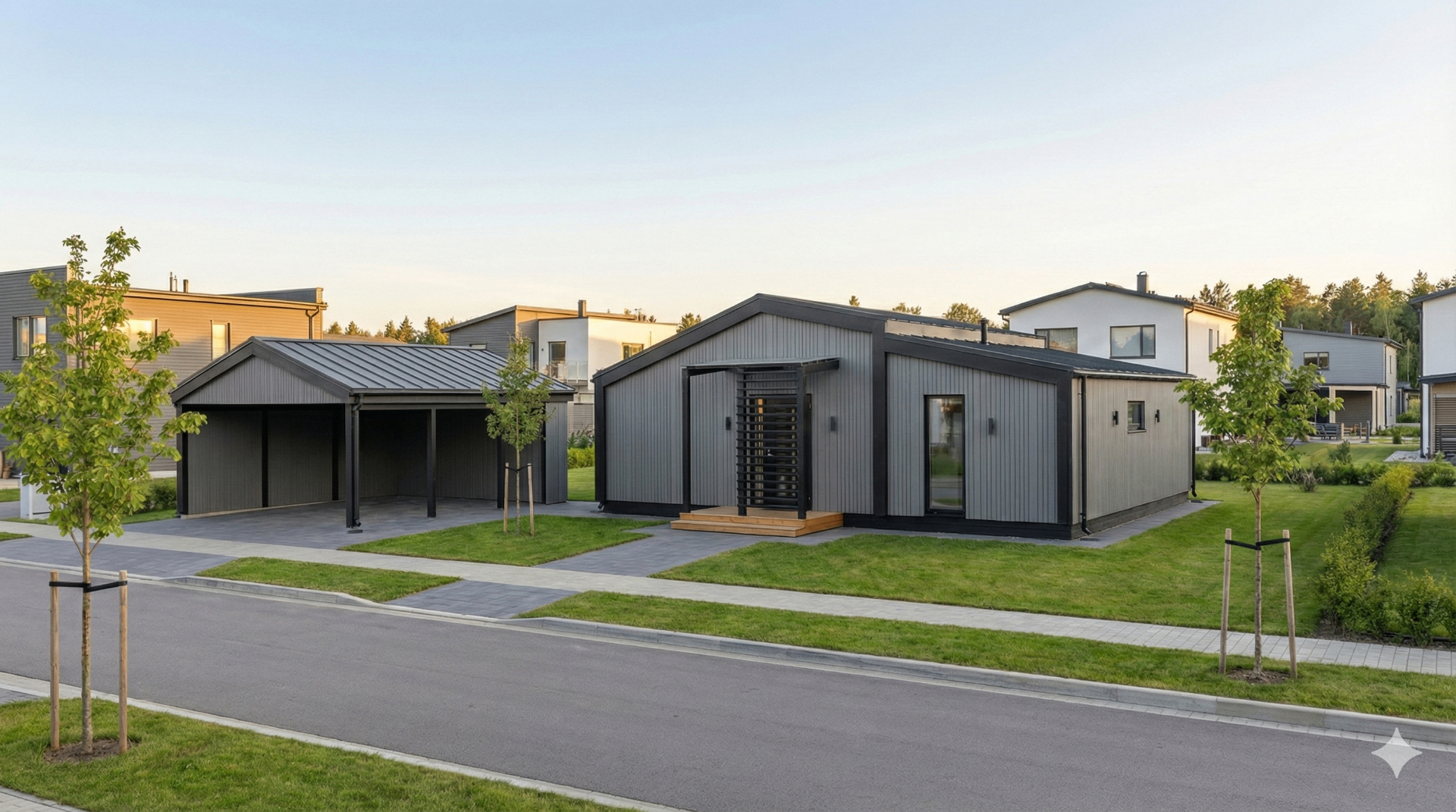 Create House moduļu māju ražošanas process